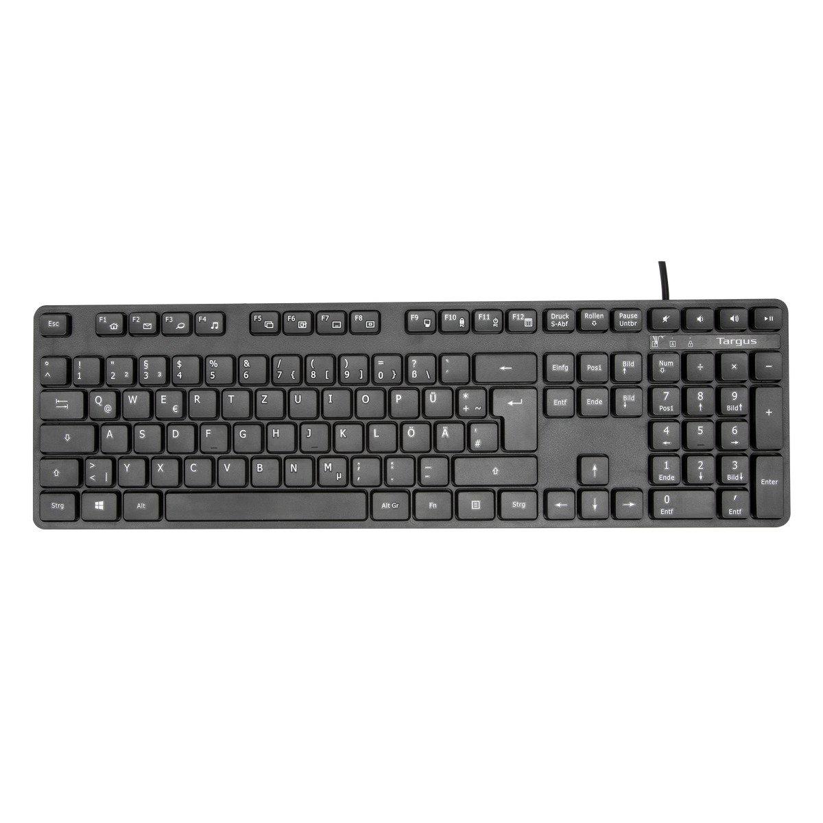 Targus AKB30DE tastiera USB QWERTZ Tedesco Nero