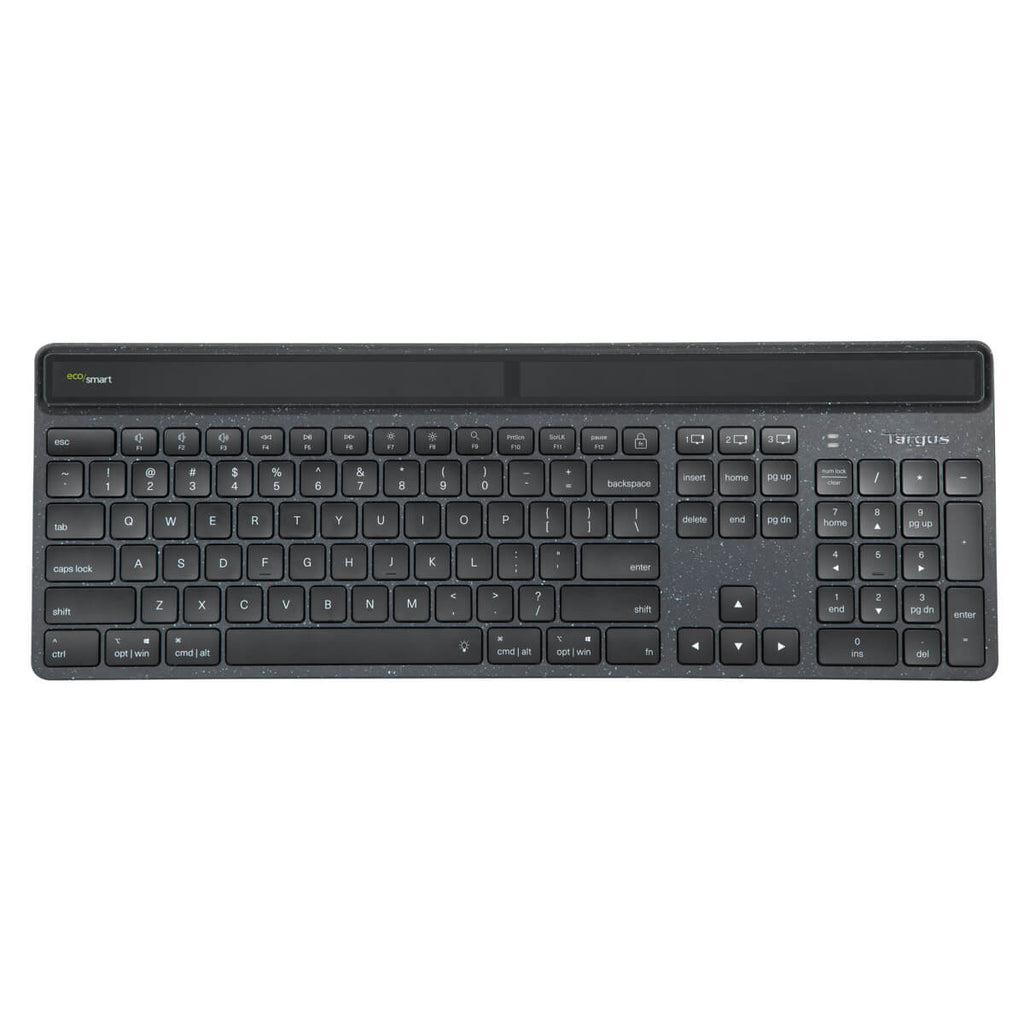 Targus Sustainable Energy Harvesting EcoSmart tastiera Bluetooth QWERTZ Tedesco Nero