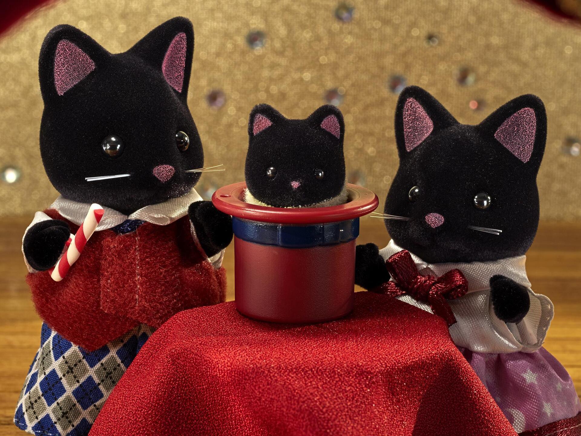 Sylvanian Families Famiglia Gatto Midnight