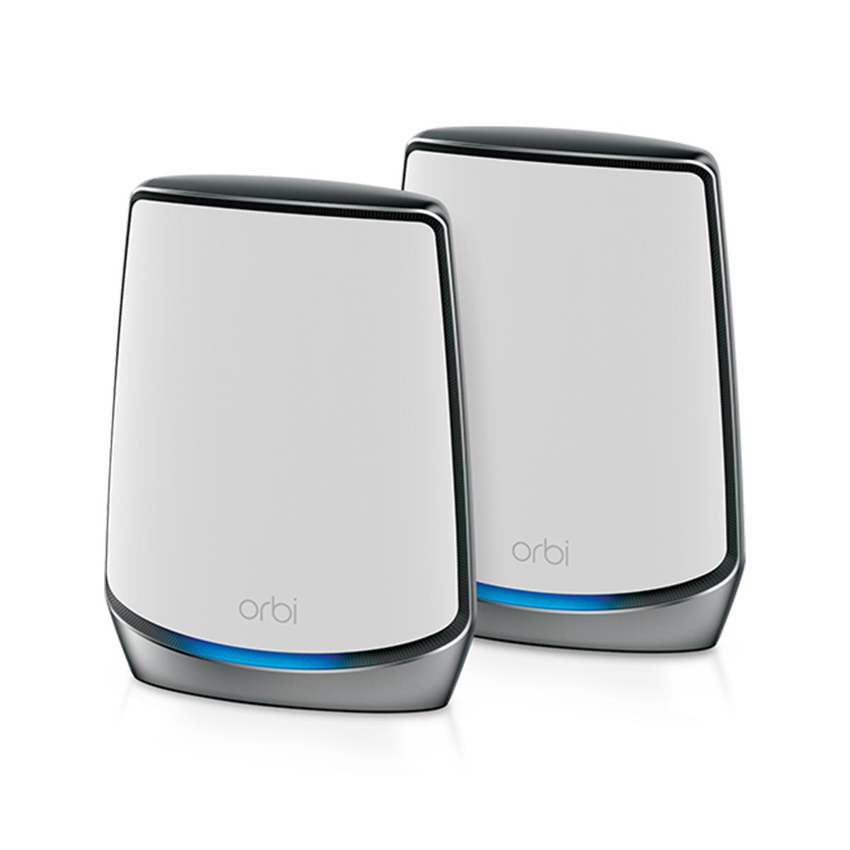 NETGEAR Orbi RBK852 AX6000 WiFi 6 Mesh System Banda tripla (2.4 GHz/5 GHz/5 GHz) Wi-Fi 6 (802.11ax) Grigio Bianco 8 Interno