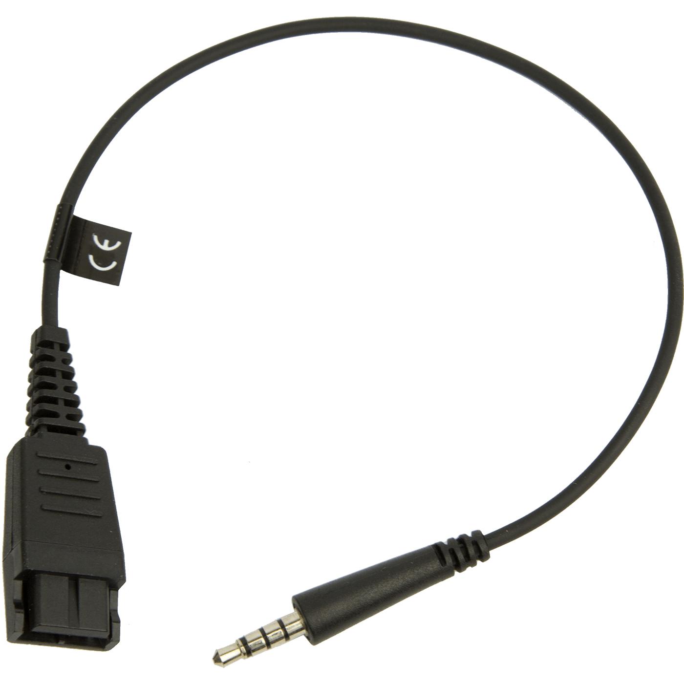 Jabra GN Quick Disconnect (QD) to straight 3.5 mm Jack Cord