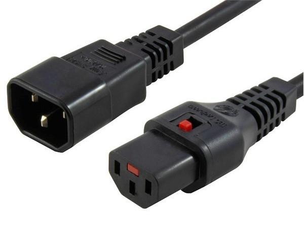 Microconnect PC1024 cavo di alimentazione Nero 1 m Accoppiatore C13 Accoppiatore C14 (IEC LOCK C13 to C14 - 1.00mm2 1M BLACK -