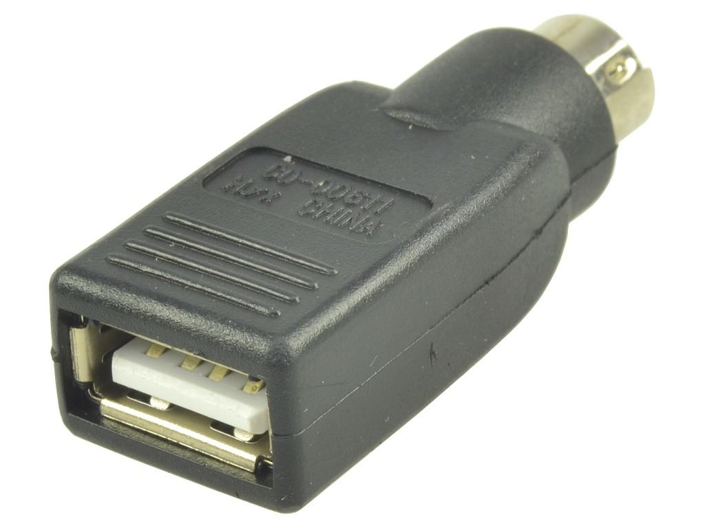 2-Power ADP0001A Caricabatterie per dispositivi mobili Nero (PS/2 Male to USB Type A Female Adapter)