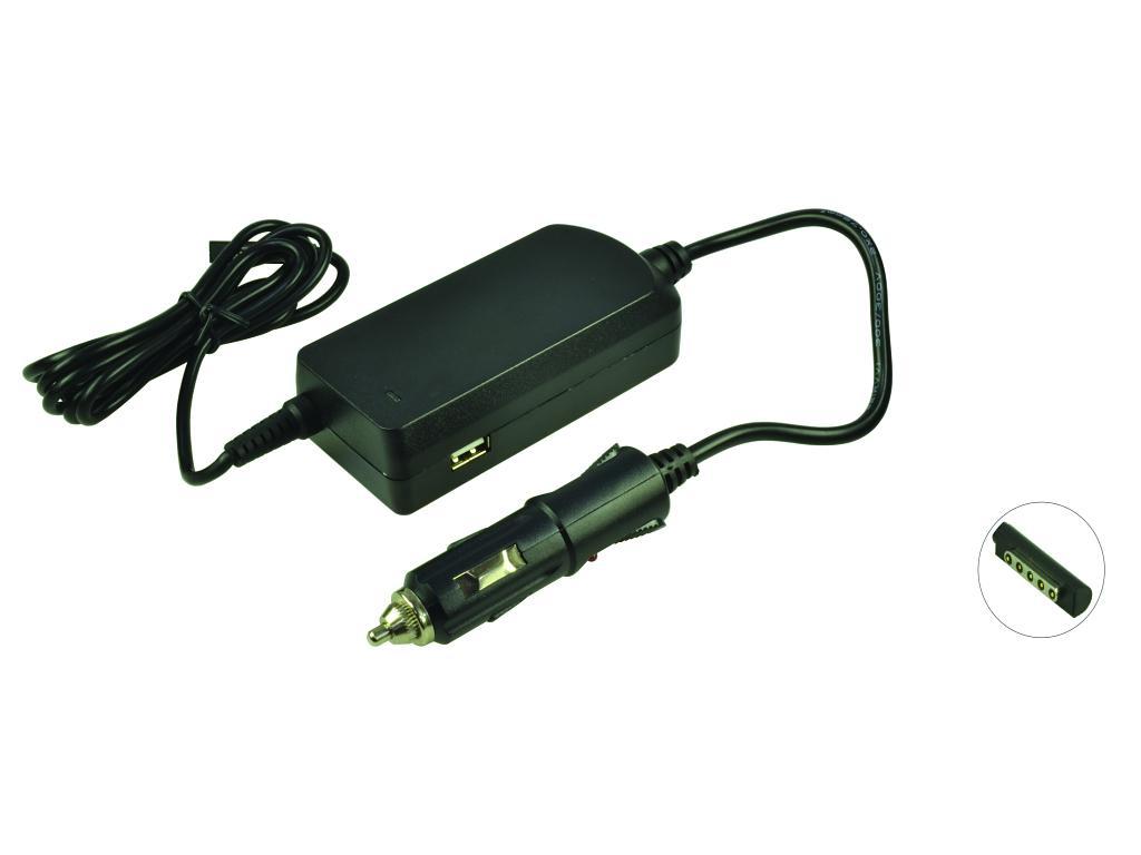 2-Power CCC0741G adattatore e invertitore Auto 45 W Nero (DC Car Adapter 12V 3.6A 45W 2.1A USB)