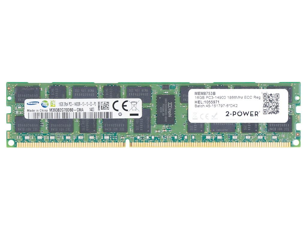 2-Power MEM8753B memoria 16 GB 1 x 16 GB DDR3L 1866 MHz Data Integrity Check (verifica integrità dati)
