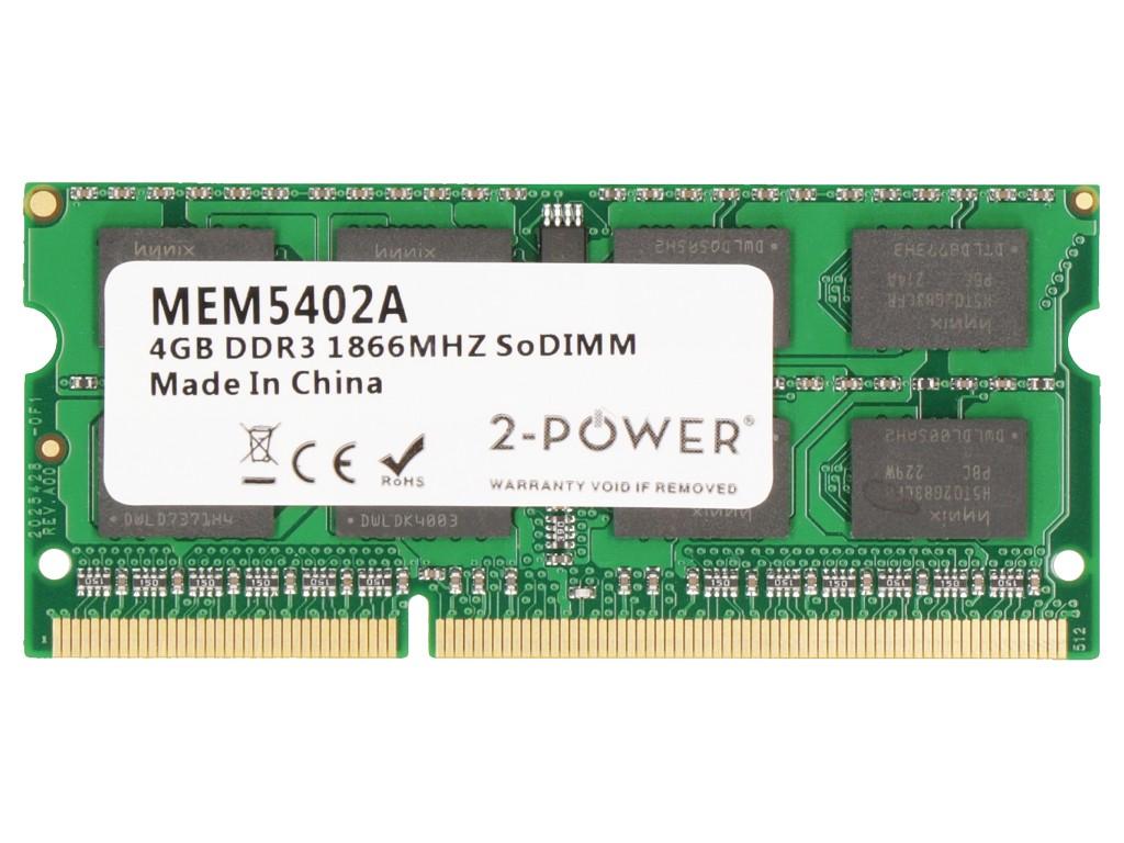 2-Power MEM5402A memoria 4 GB 1 x 4 GB DDR3L 1866 MHz (4GB DDR3 1866MHZ SODIMM)