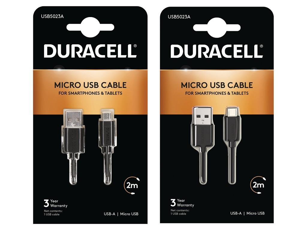 2m Free 1m Micro-USB Cables - Black