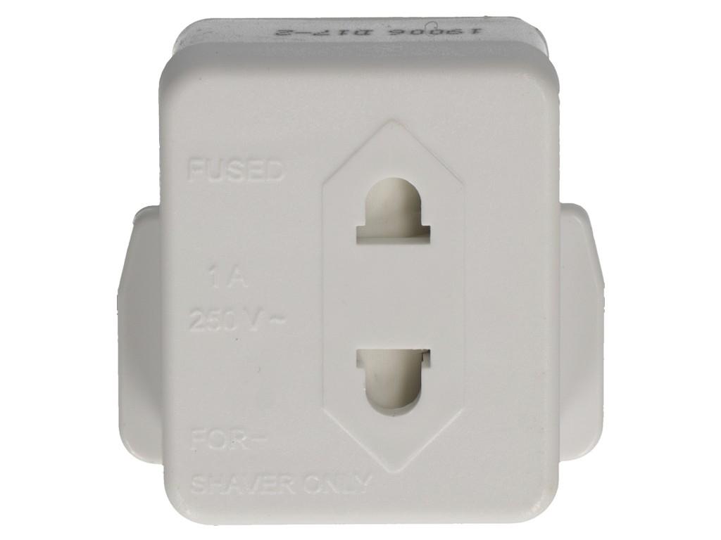 2-Power SAP0001A carica batterie (UK Mains To 2 Pin Shaver Adapter)