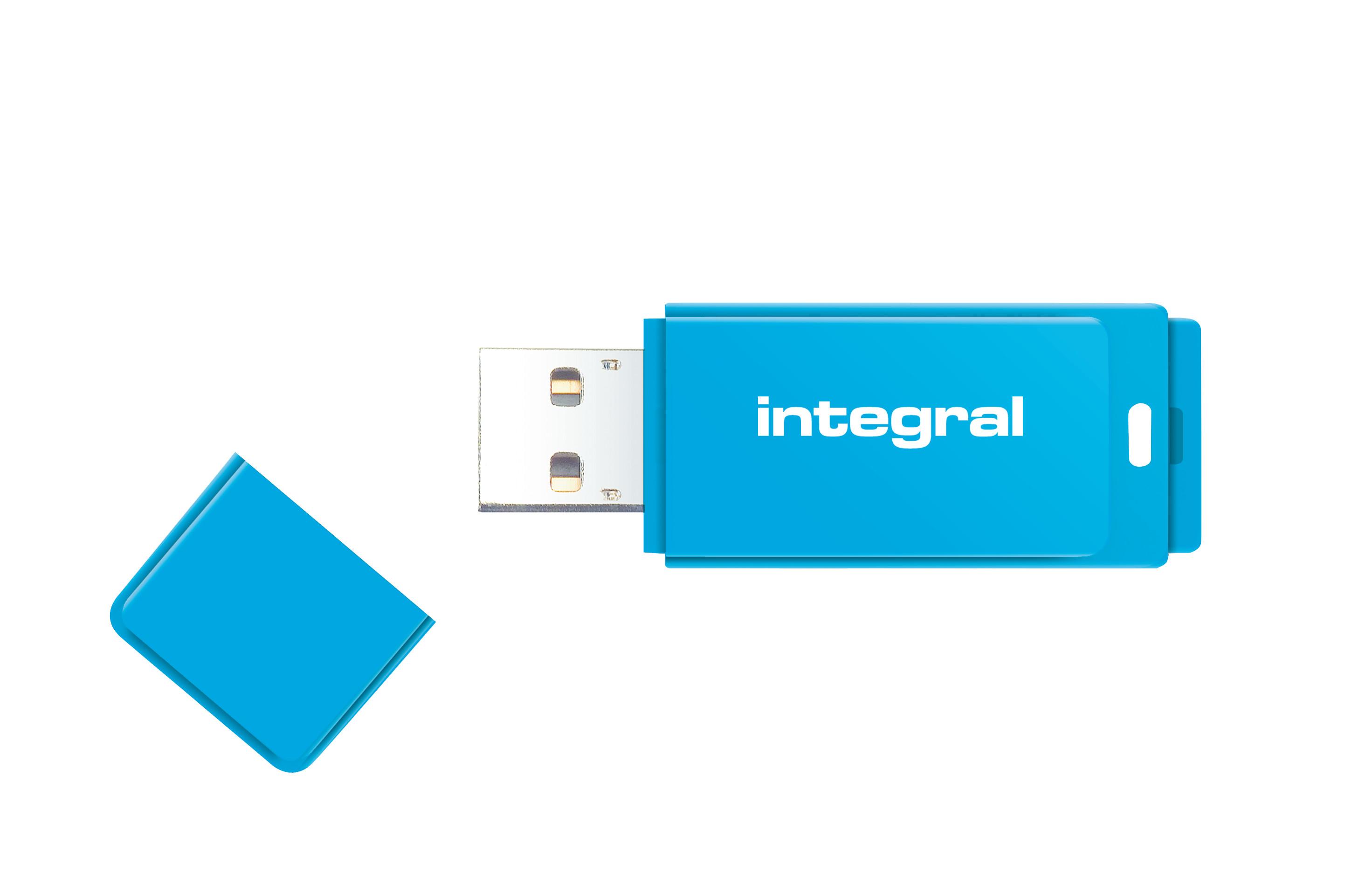 Integral 16GB USB3.0 DRIVE NEON BLUE UP TO R-80 W-10 MBS unità flash USB USB tipo A 3.2 Gen 1 (3.1 Gen 1) Blu