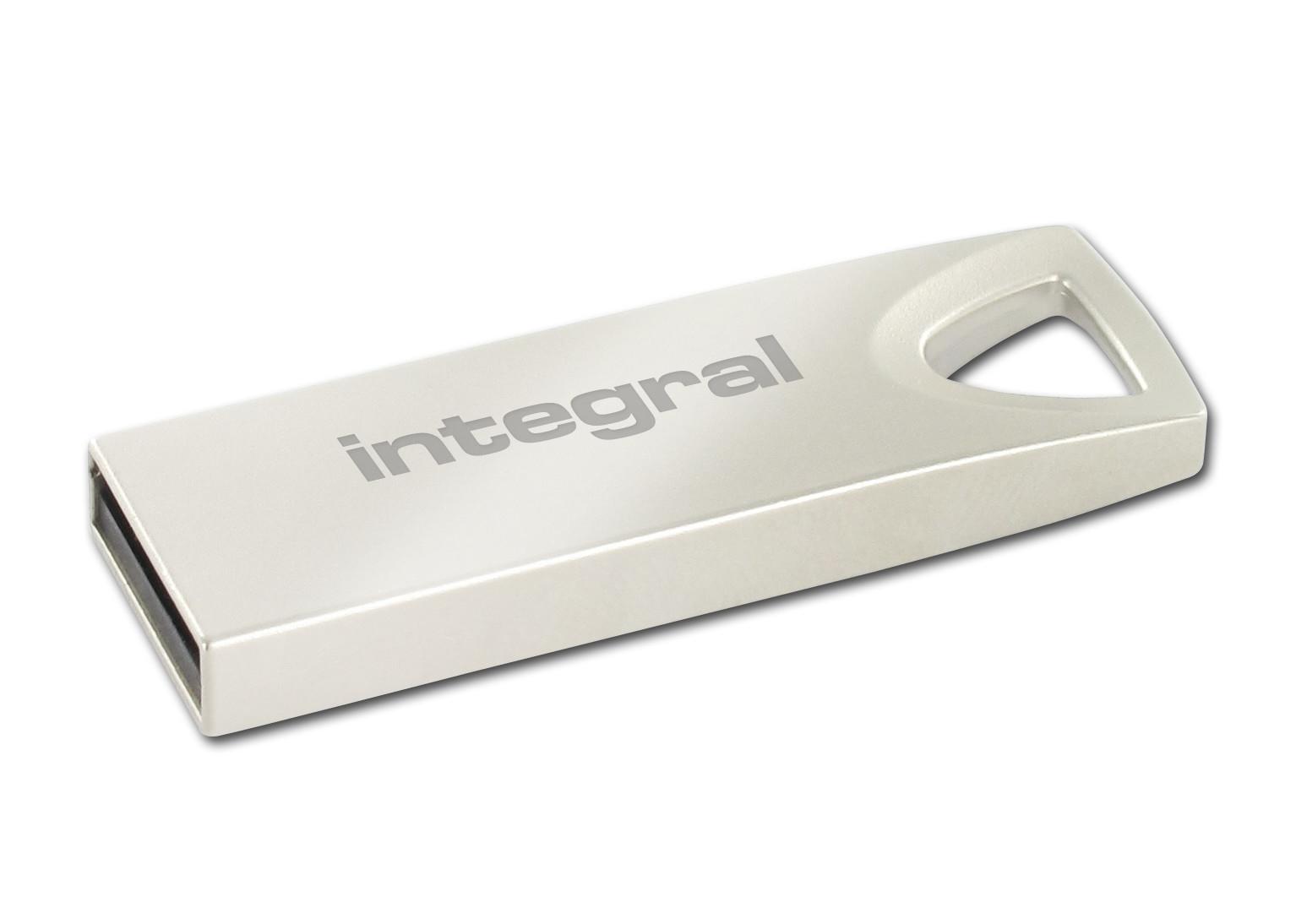 Integral 16GB USB2.0 DRIVE ARC METAL unità flash USB USB tipo A 2.0 Argento