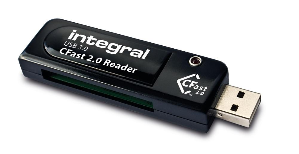 Integral USB3.0 CARDREADER SINGLE SLOT CFAST 2.0 lettore di schede USB 3.2 Gen 1 3.1 Gen 1 Nero (USB 3.0 CARD READER SINGLE SLO
