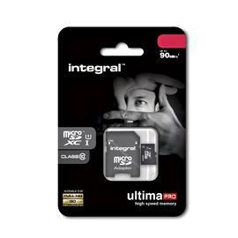 Integral INMSDX128G10-90U1 memoria flash 128 GB MicroSDXC Classe 10 UHS-I (128GB MICRO SDXC CL10 UHS-1 U1 90 MB/S ADAPTER INTE