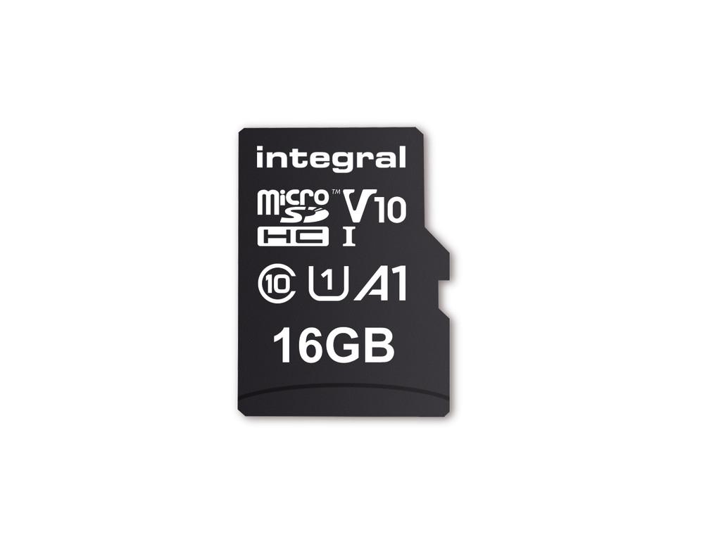 Integral 16GB HIGH SPEED MICROSDHC/XC V10 UHS-I U1 MicroSD (16GB MICRO SDHC UHS-1 U1 CL10 V10 A1 UP TO 100MBS READ INTEGRAL)