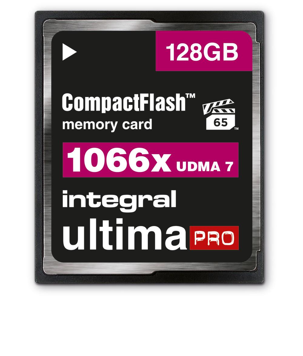 Integral INCF128G1066X memoria flash 128 GB CompactFlash (128GB COMPACT FLASH MEMORY CARD CF UDMA 7 VPG-65 UP TO R-160 W-135 10