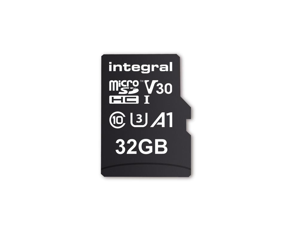Integral INMSDH32G-100V30 32GB MICRO SD CARD MICROSDHC UHS-1 U3 CL10 V30 A1 UP TO 100MBS READ 30MBS WRITE MicroSD UHS-I (32GB M