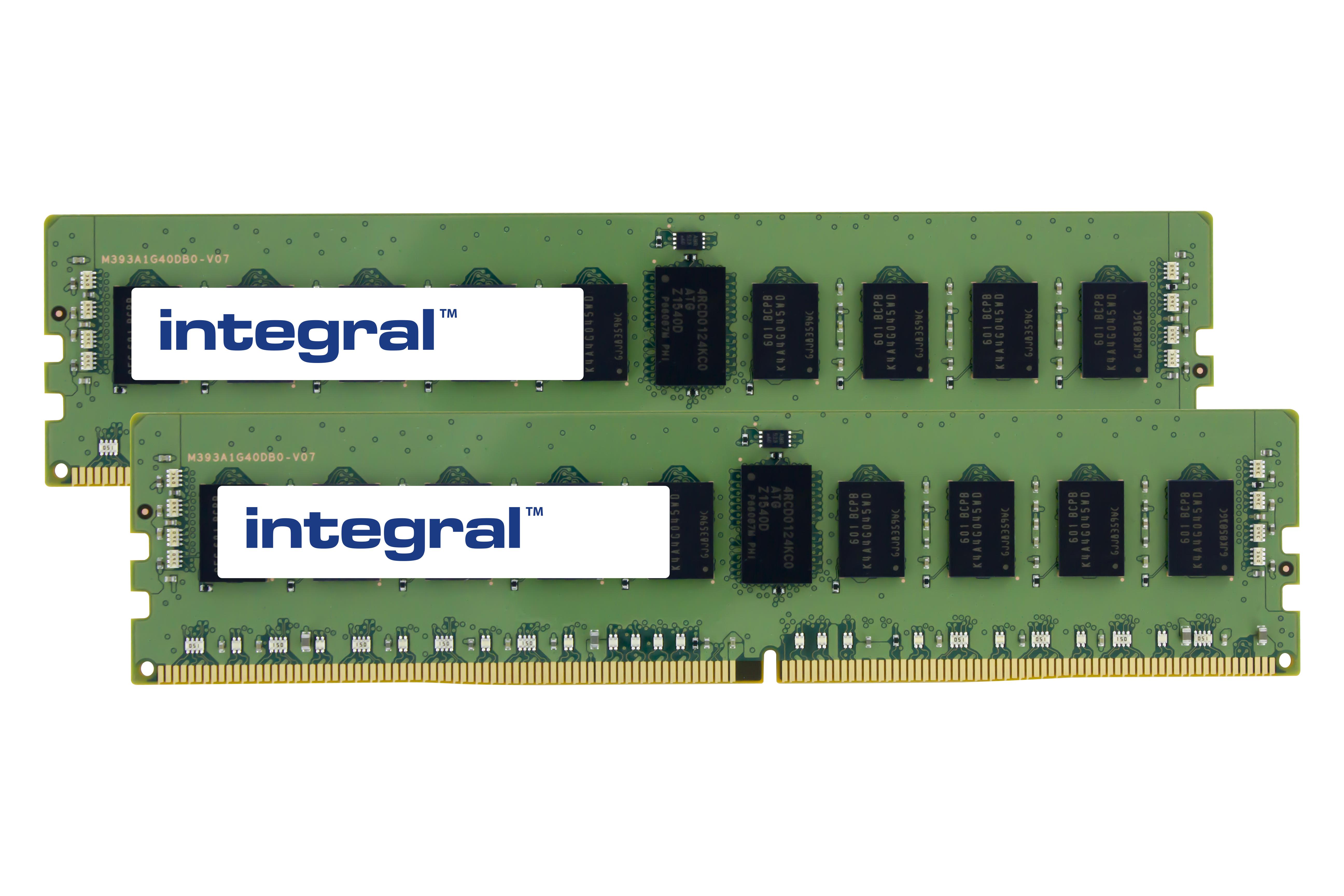 Integral 32GB 2x16GB SERVER RAM MODULE KIT DDR4 2400MHZ PC4-19200 REGISTERED ECC RANK1 1.2V 2GX4 CL17 memoria Data Integrity Ch