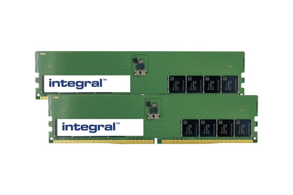Integral 64GB 2x32GB PC RAM MODULE KIT DDR5 4800MHZ PC5-38400 UNBUFFERED NON-ECC 1.1V 2GX8 CL40 memoria (64GB 2x32GB PC RAM MOD