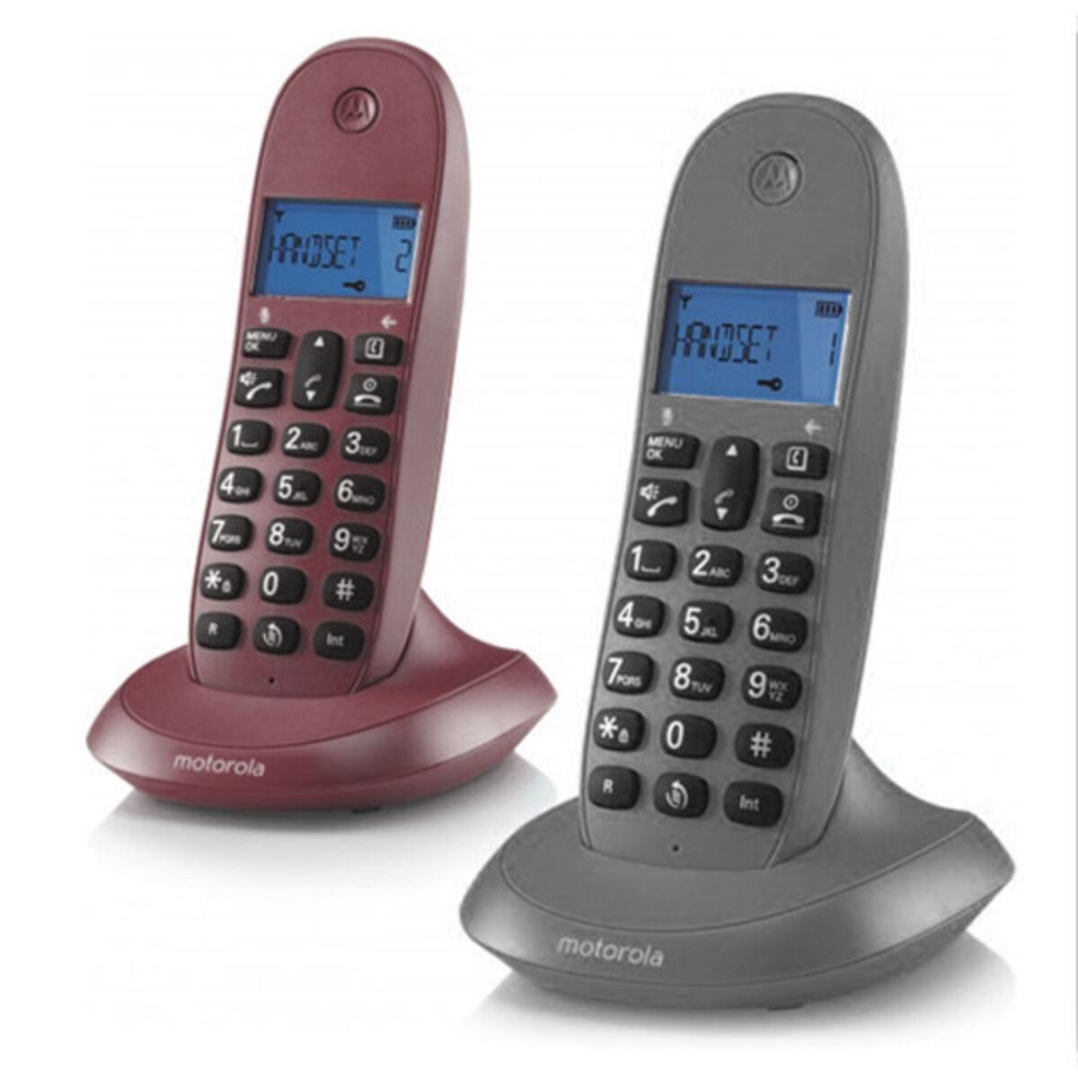 Telefono MOTOROLA C1002 LB+ DECT DUO Grigio-Marrone