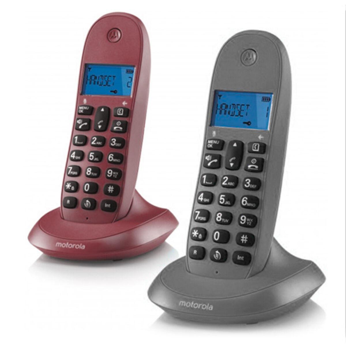 Telefono MOTOROLA C1002 LB+ DECT DUO Grigio-Marrone
