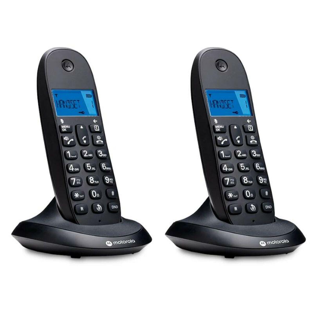Telefono MOTOROLA C1002 CB+ DECT Nero Duo