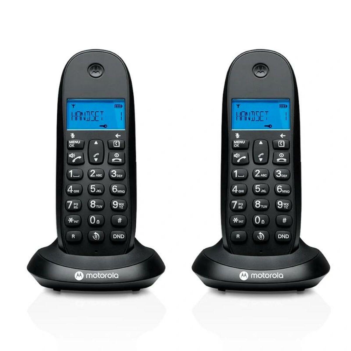 Telefono MOTOROLA C1002 CB+ DECT Nero Duo