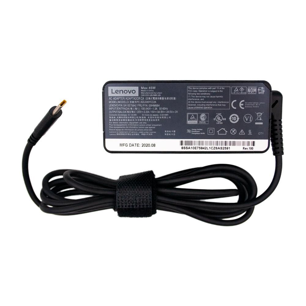 Lenovo 4X20M26260 power adapter/inverter Indoor 45 W USB-C Black no cable