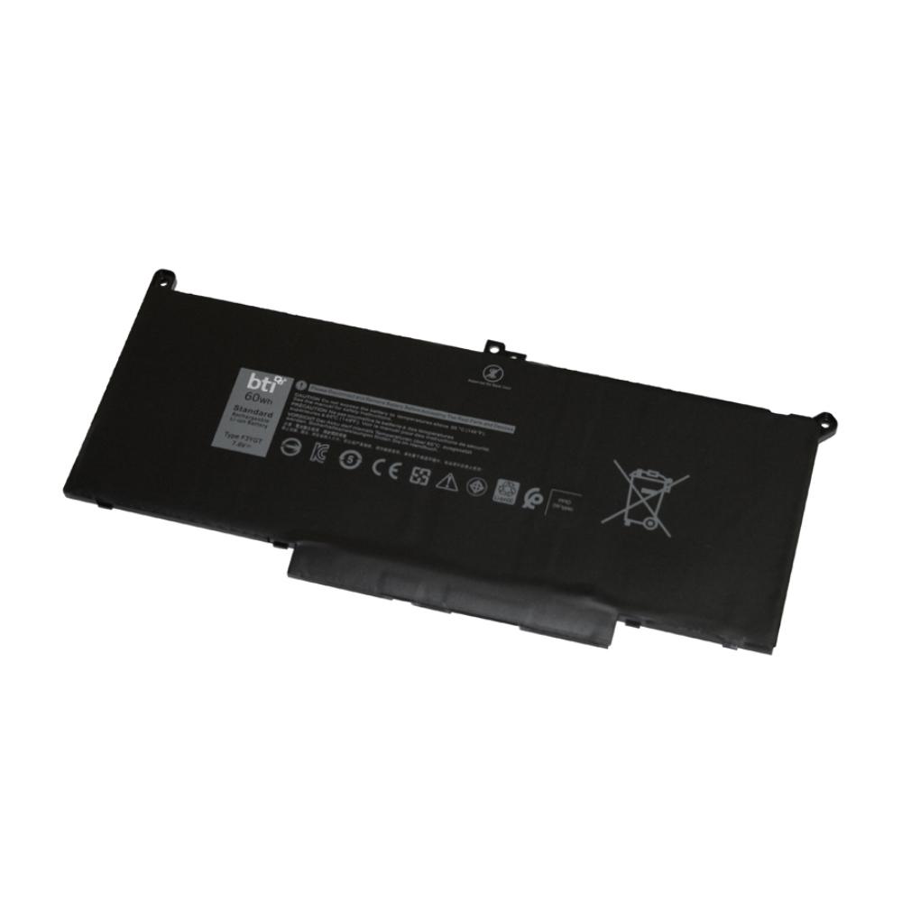 BTI Replacement battery for Dell Latitude 7280 7480 4 Cell 60Wh Battery Type F3YGT 2X39G 4 CELL 60WH 7.6V