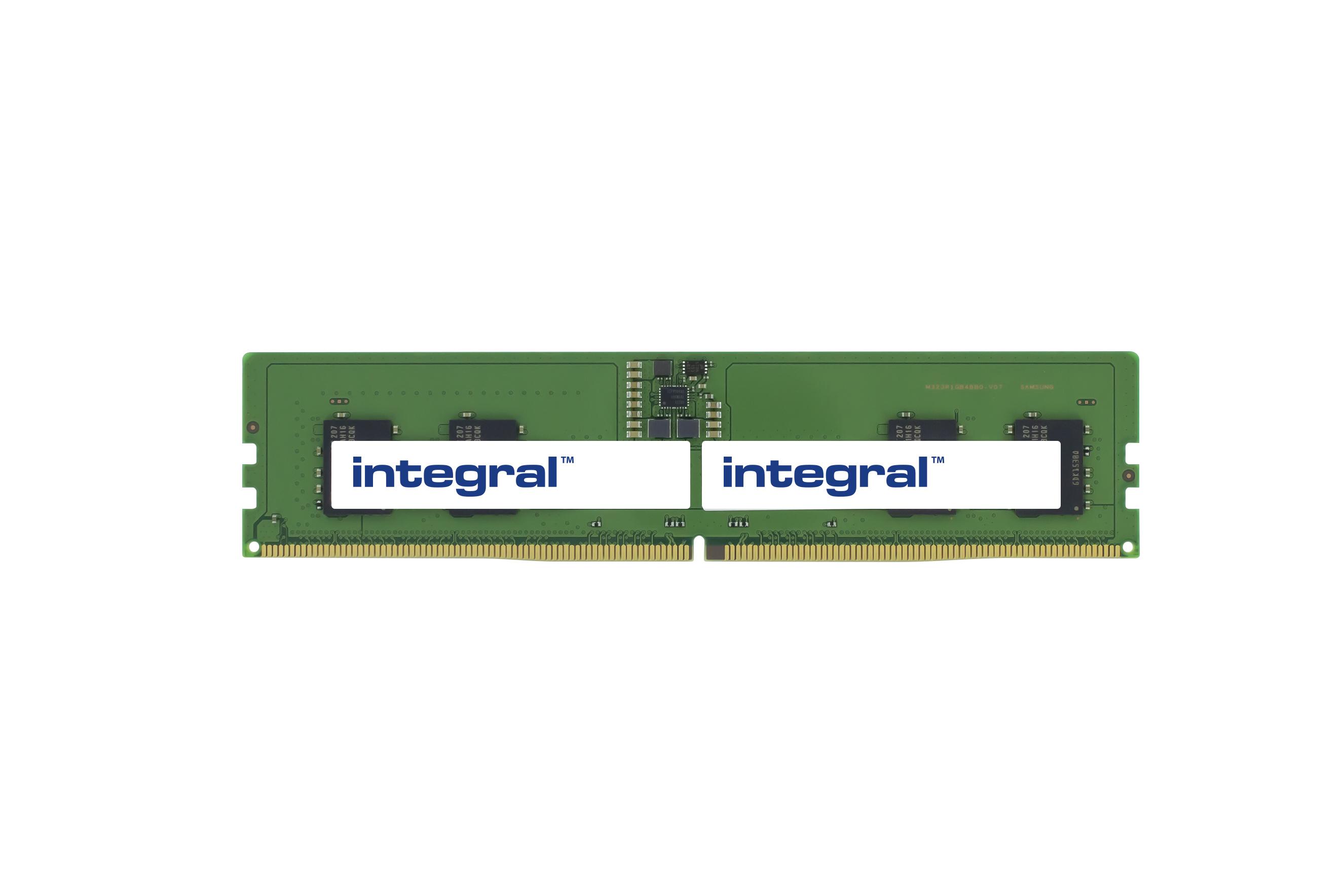 Integral 8GB PC RAM MODULE DDR5 4800MHZ PC5-38400 UNBUFFERED NON-ECC 1.1V 1GX16 CL40 EQV. TO MTC4C10163S1UC48B FOR MICRON memor