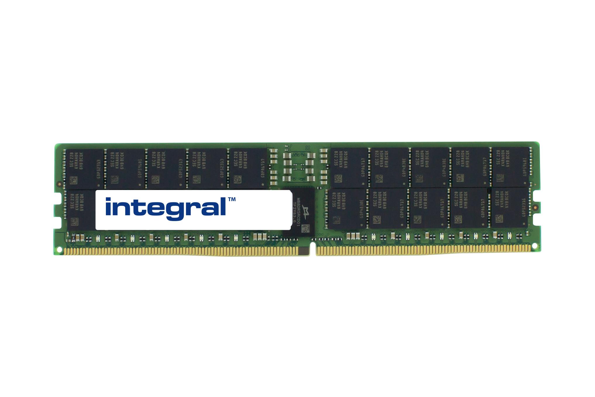 Integral 32GB SERVER RAM MODULE DDR5 4800MHZ PC5-38400 REGISTERED ECC RANK2 1.1V 2GX8 CL40 EQV. TO 340K2AA FOR HP/COMPAQ / HPE