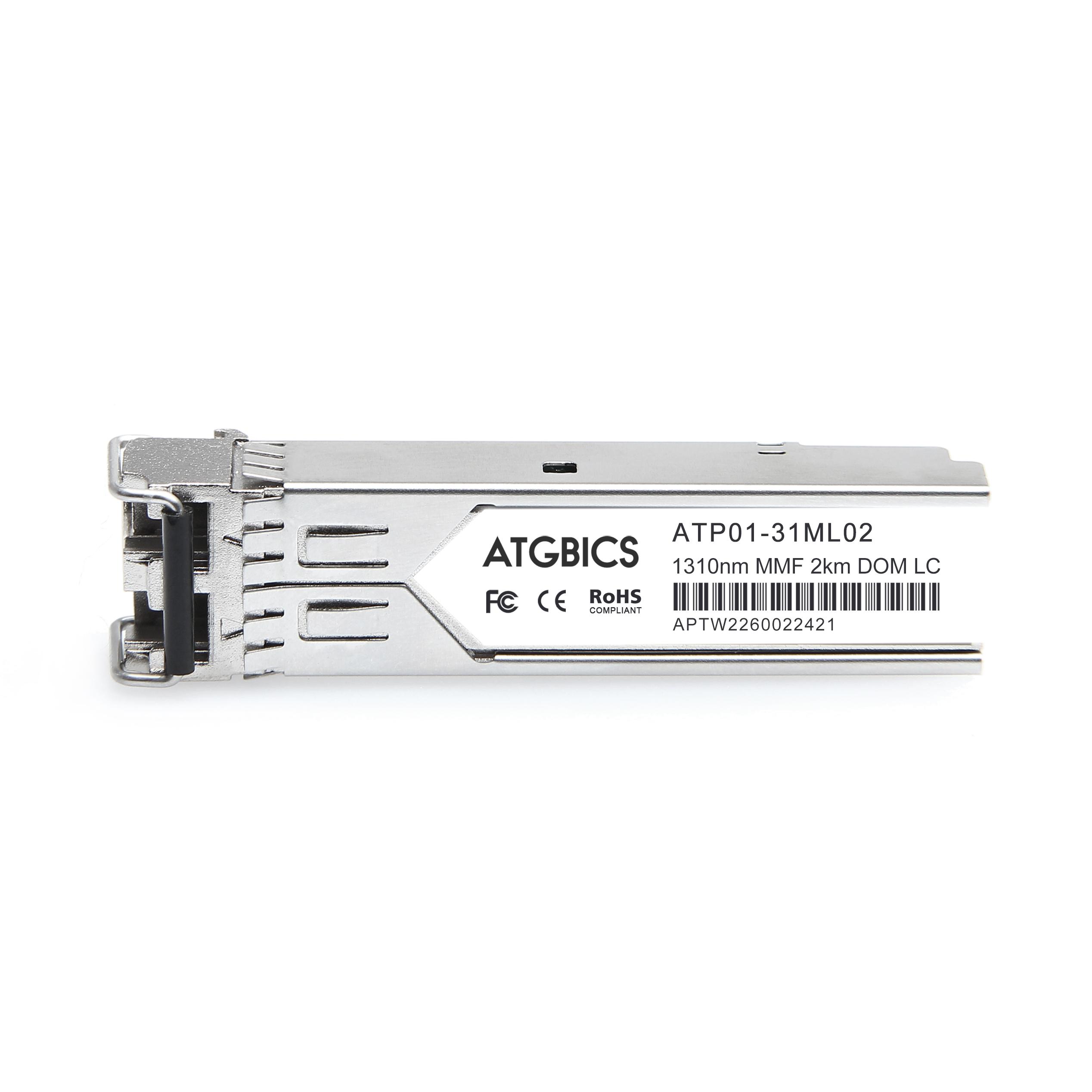ATGBICS EX-SFP-1FE-FX-C modulo del ricetrasmettitore di rete Fibra ottica 100 Mbit/s 1310 nm (EX-SFP-1FE-FX Juniper Compatible