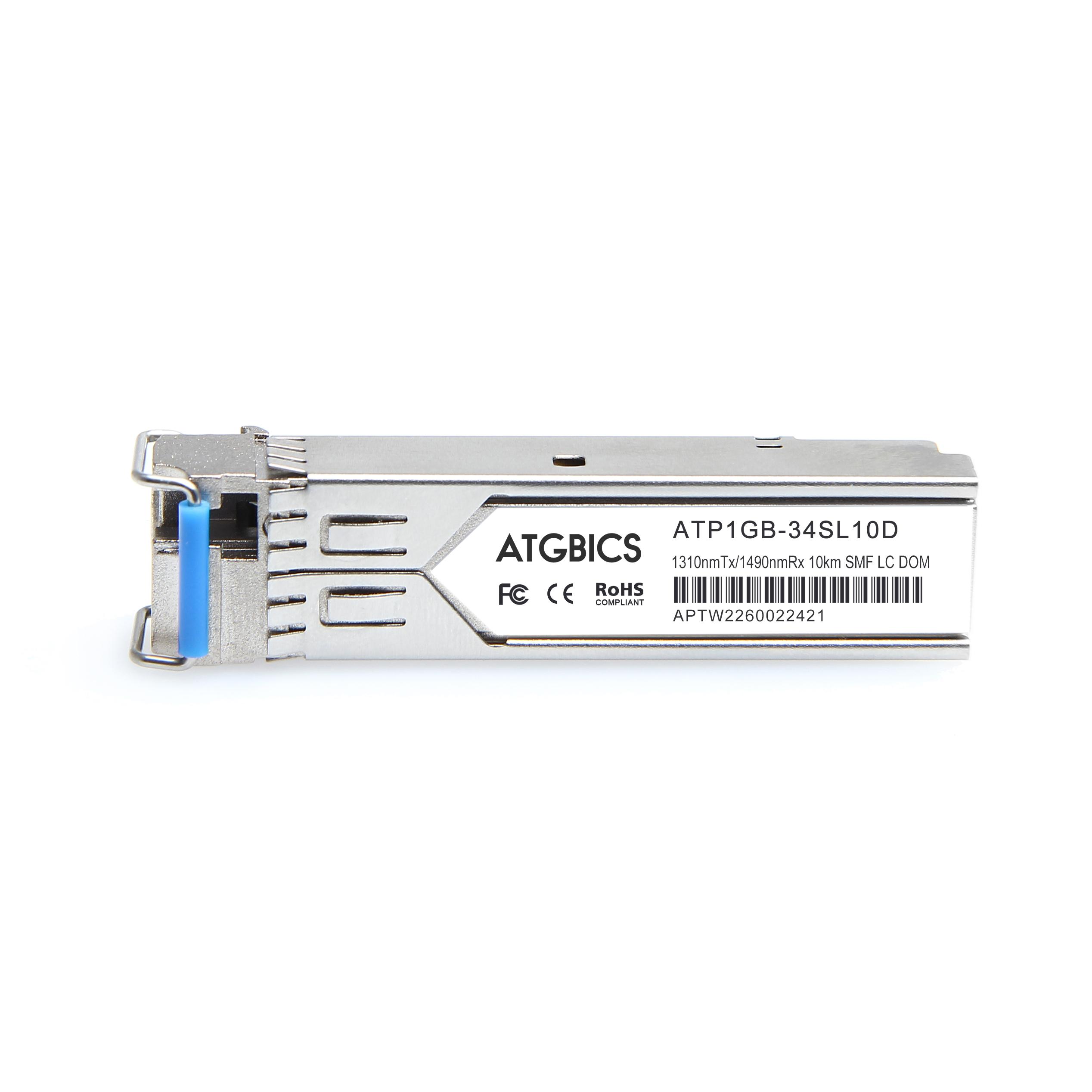 ATGBICS AGM-1G-BX35-U-C modulo del ricetrasmettitore di rete Fibra ottica 1000 Mbit/s SFP (AGM-1G-BX35-U Netgear Compatible Tra
