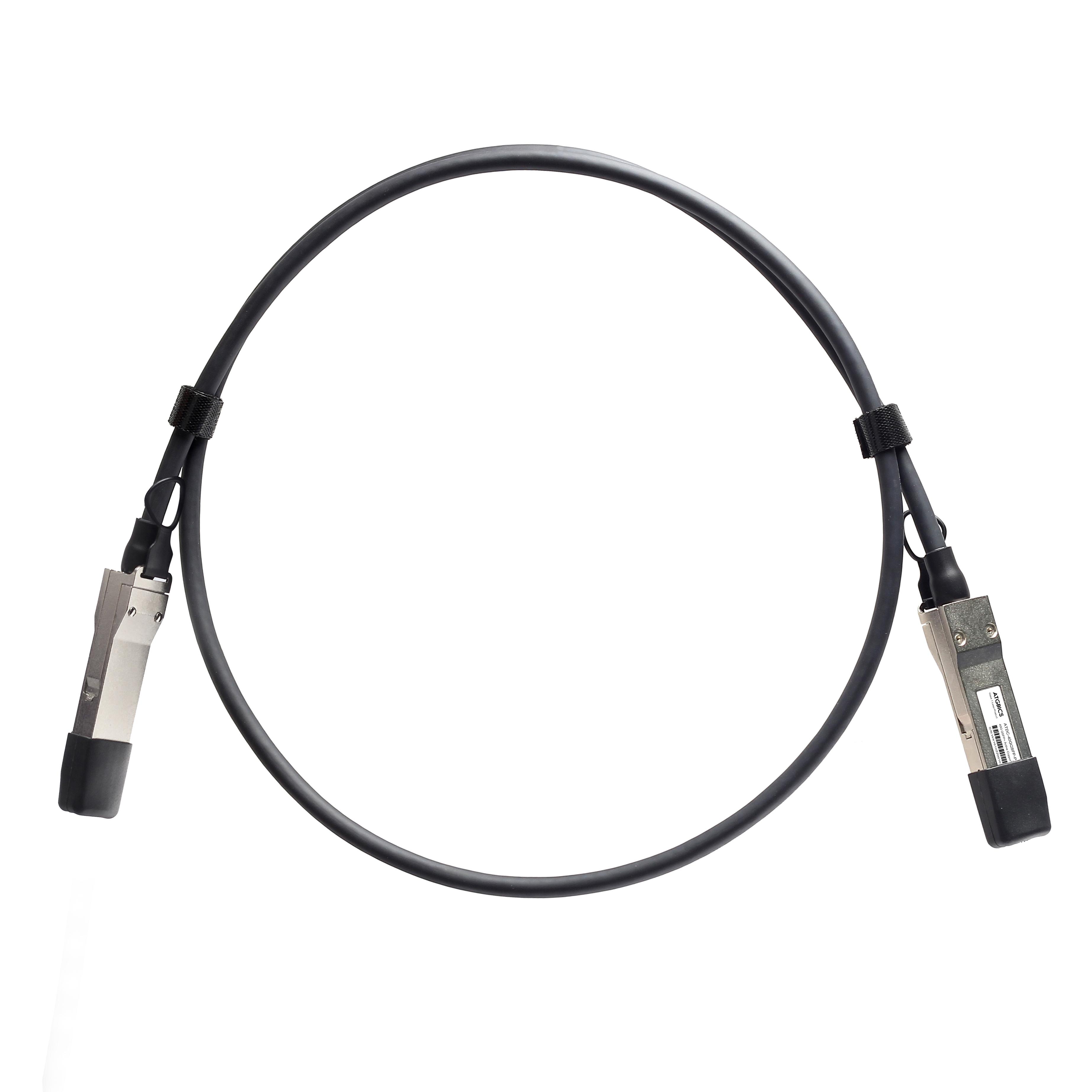 ATGBICS MC2206130-001-C cavo a fibre ottiche 1 m QSFP Nero (MC2206130-001 NVIDIA Mellanox Compatible Direct Attach Copper Twina