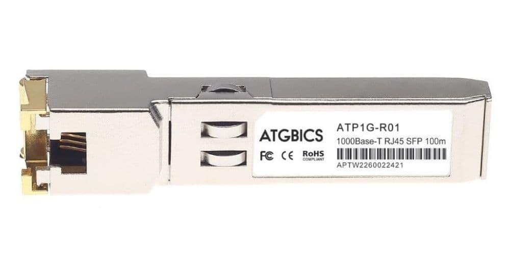 ATGBICS ABCU-5730RTZ Avago Broadcom Compatible Transceiver SFP 10/100/1000Base-T RJ45 Copper Ind modulo del ricetrasmettitore d