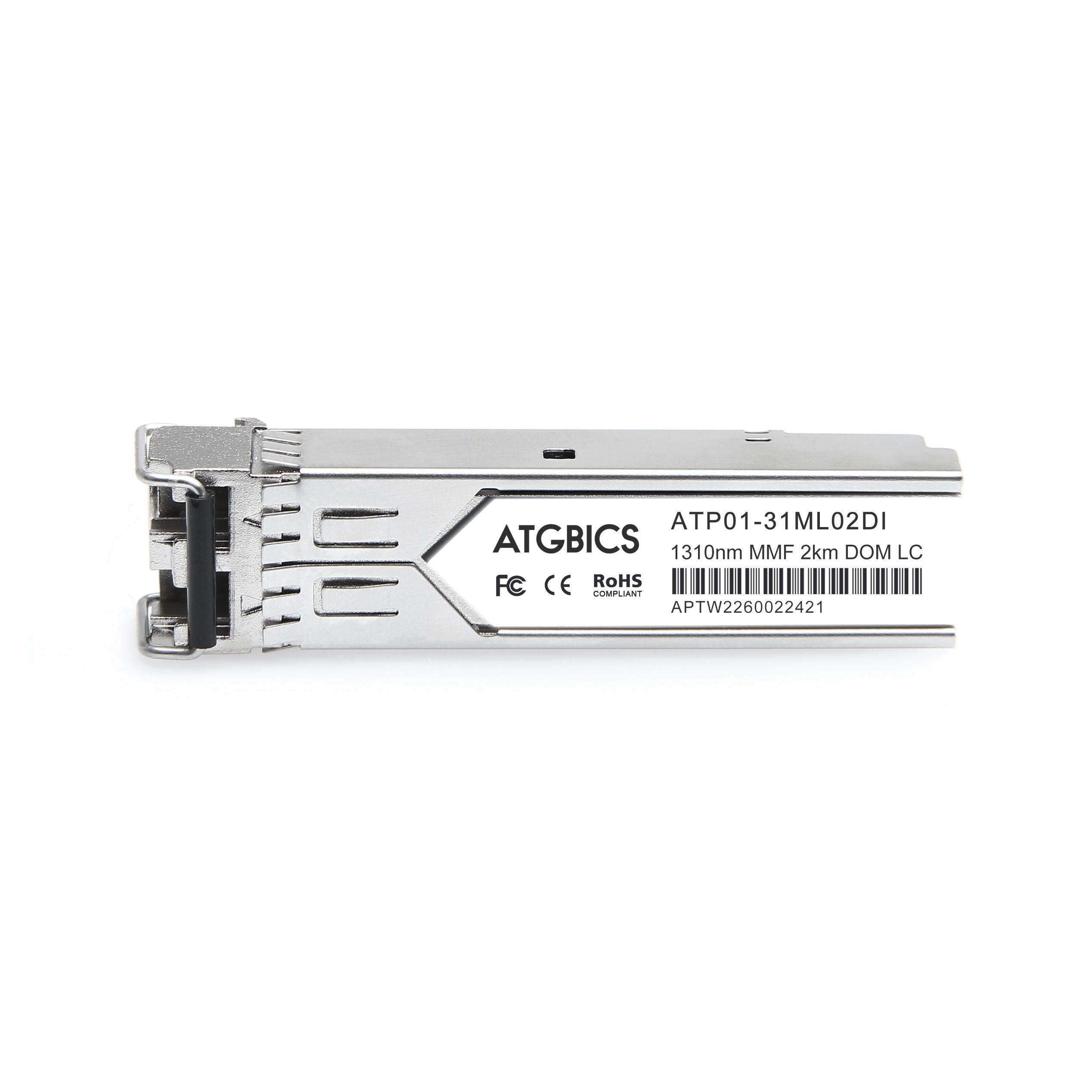 ATGBICS AFBR-57D7APZ-NA1-C modulo del ricetrasmettitore di rete Fibra ottica 8500 Mbit/s SFP 850 nm (AFBR-57D7APZ-NA1 Avago Bro