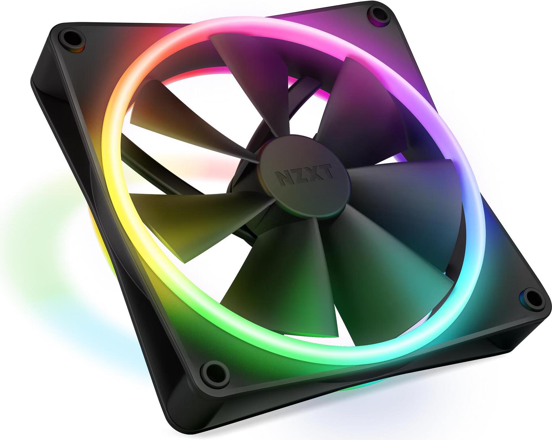 NZXT F120 RGB DUO Ventilatore 12 cm Nero 1 pz (NZXT F120 RGB DUO Black Fan)