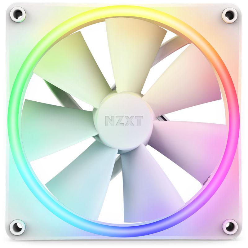 NZXT F140 RGB DUO Ventilatore 14 cm Bianco 1 pz (NZXT F140 RGB DUO White Fan)