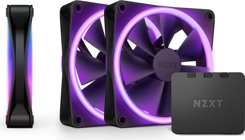NZXT 3xF120 RGB DUO & RGB Black Fans