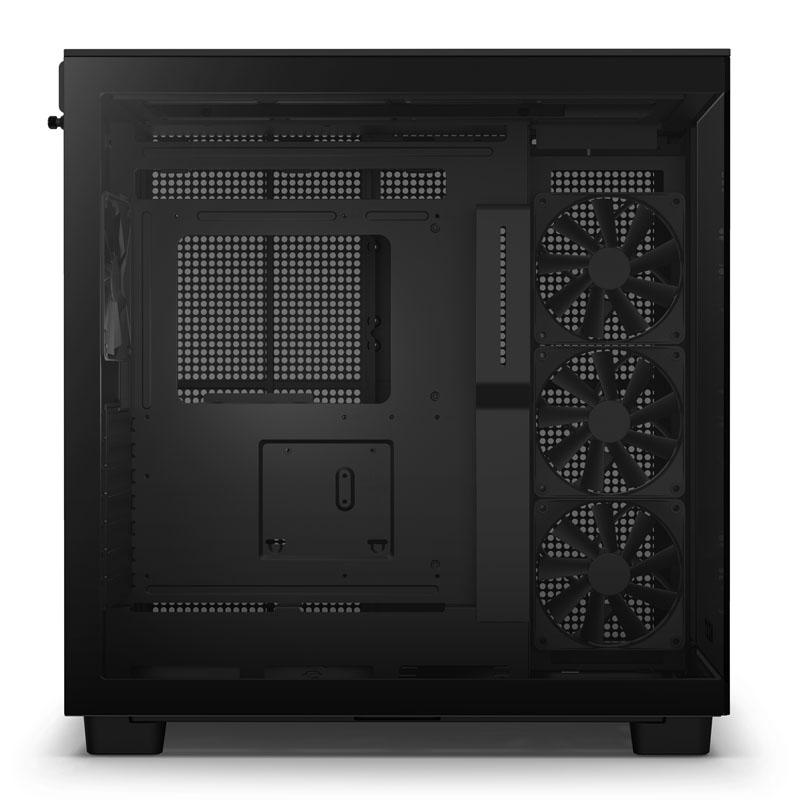 NZXT H serie H9 Flow Trn ATX Ingen strmforsyning Sort