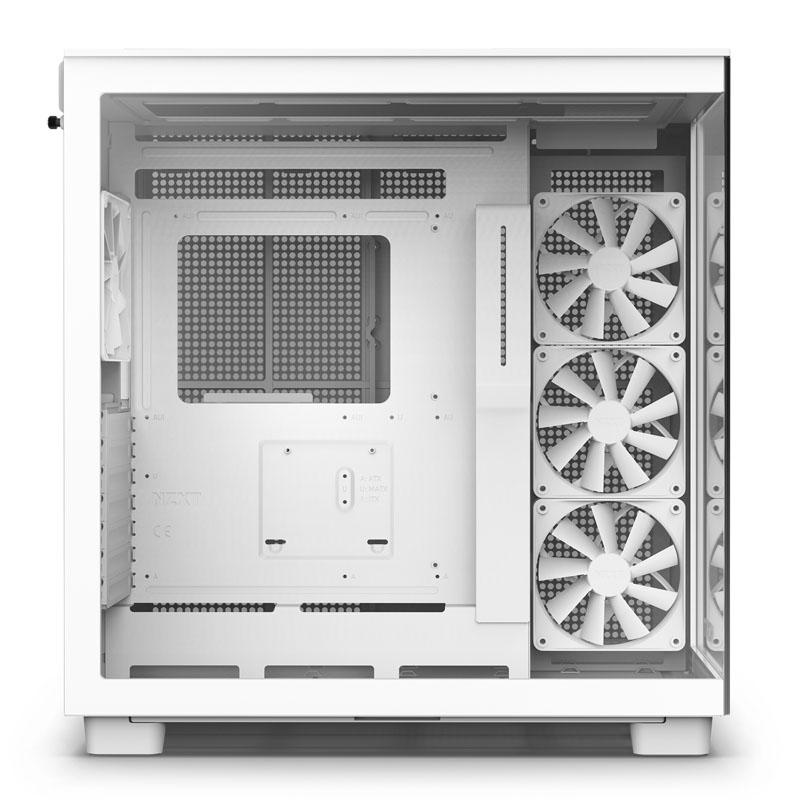 NZXT H serie H9 Flow Torno ATX Nessun strmforsyning Hvid