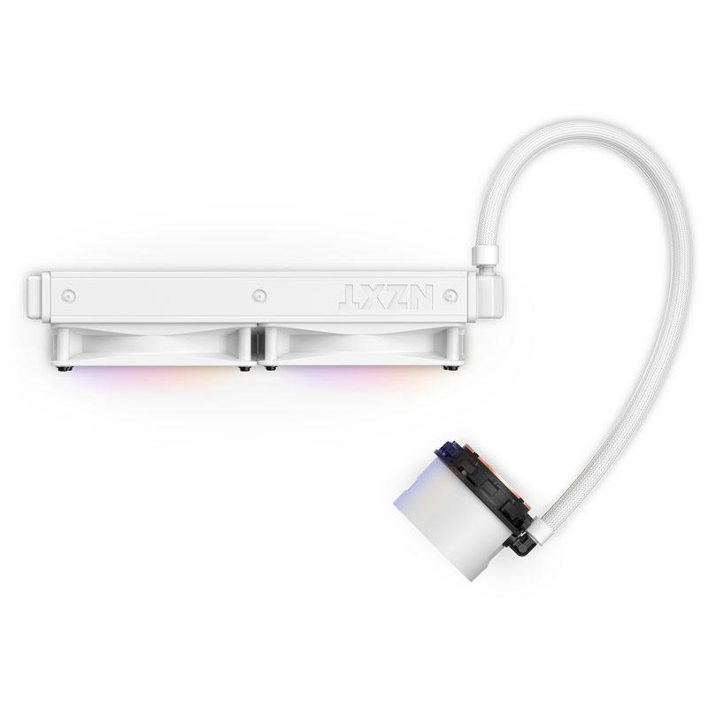 NZXT Kraken 240 RGB Processore Raffreddatore di liquidi tutto in uno 12 cm Bianco 1 pz (NZXT Kraken 240 White RGB Fans)