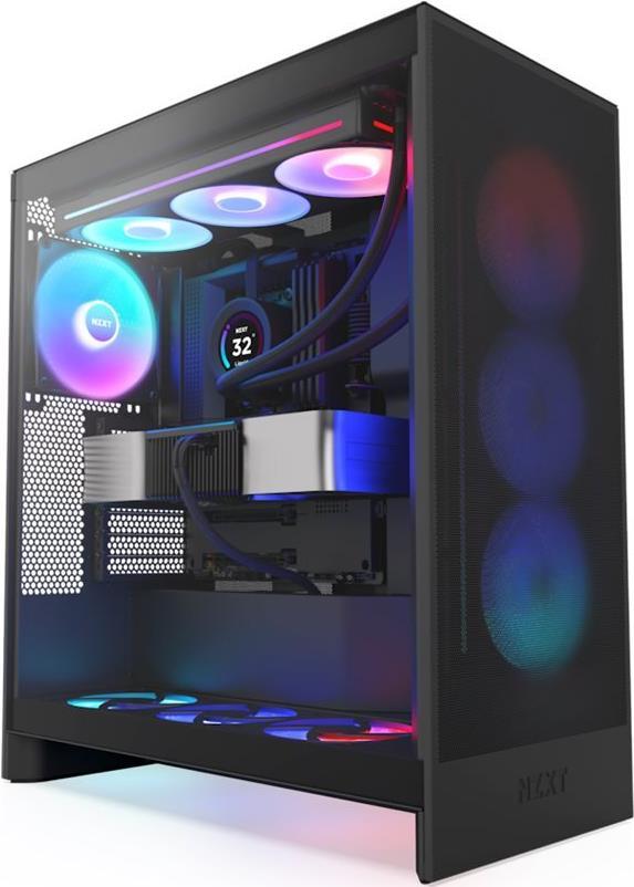 Case PC Midi Tower ATX con Finestra Laterale, Nero