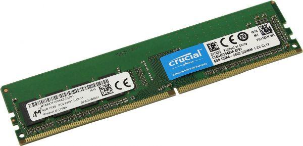 CRUCIAL RAM DDR4 8GB 2400MHZ PC4-19200 2400 MHZ CT8G4DFS824A