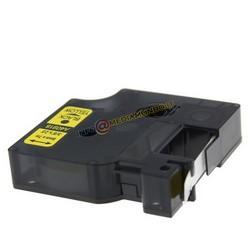 NASTRO COMPATIBILE PER DYMO D1 - 40918 / S0720730 - 9mm x 7m - NERO SU GIALLO