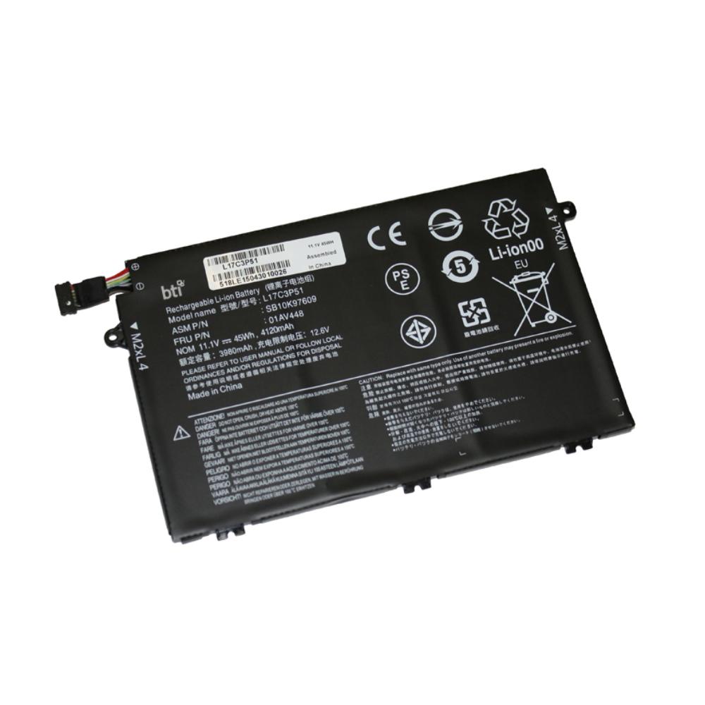 BTI 3C Battery Lenovo ThinkPad E480 E580 OEM 01AV447 SB10K97608