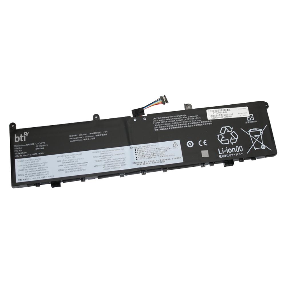 Origin Storage 01YU911-BTI batteria ricaricabile industriale Ioni di Litio 5010 mAh 15,36 V
