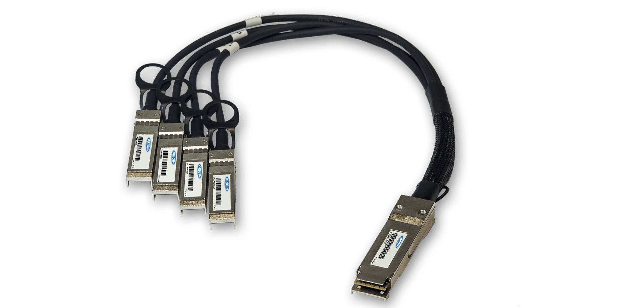 Origin Storage QSFP-4SFP10G-CU7M-OS cavo InfiniBand e in fibra ottica 7 m QSFP 4x SFP DAC Nero