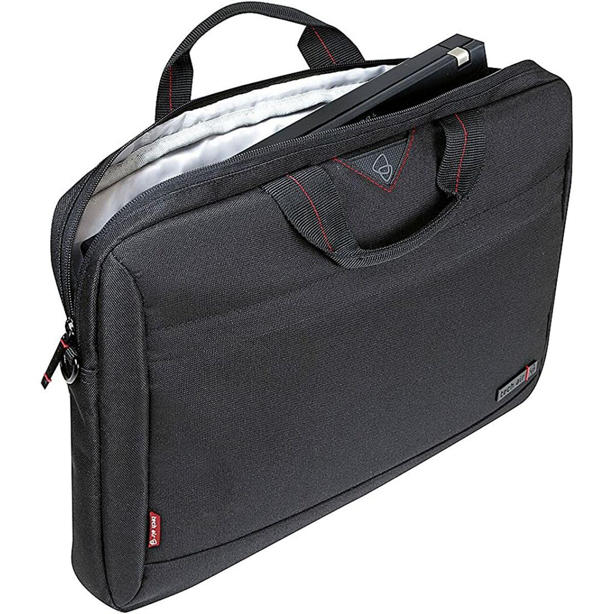 Techair Classic essential 39,6 cm [15.6] Borsa con caricamento dall'alto Nero (15.6inch Techair Modern Classic Laptop Case)