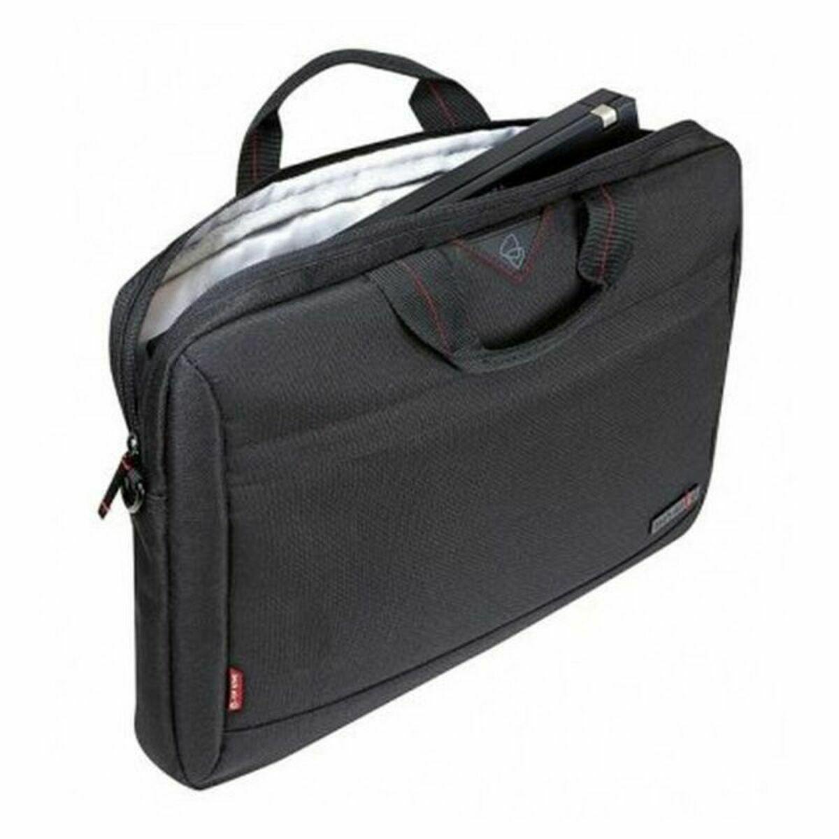 Techair Classic essential 35,8 cm [14.1] Borsa da corriere Nero (Techair 14.1inch Modern Classic Laptop Case Black)