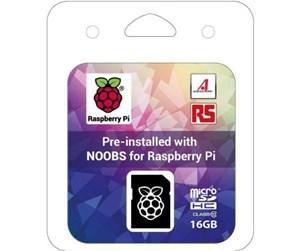 Pi Raspberry NOOBS microSDHC - 16GB Debian Jessie version - Warranty 12M
