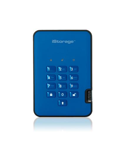 iStorage diskAshur 2 256 GB Blu (diskAshur2 SSD 256-bit 256GB - Blue)